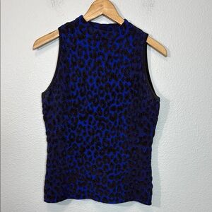 Milly‎ Sweater Textured Cheetah Print Top